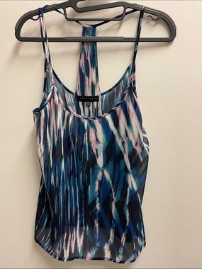 Sanctuary Blue, Teal & Pink Abstract Racerback Cami